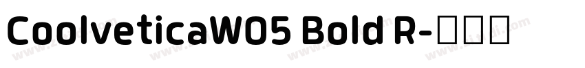 CoolveticaW05 Bold R字体转换 CoolveticaW05 Bold R字体转换